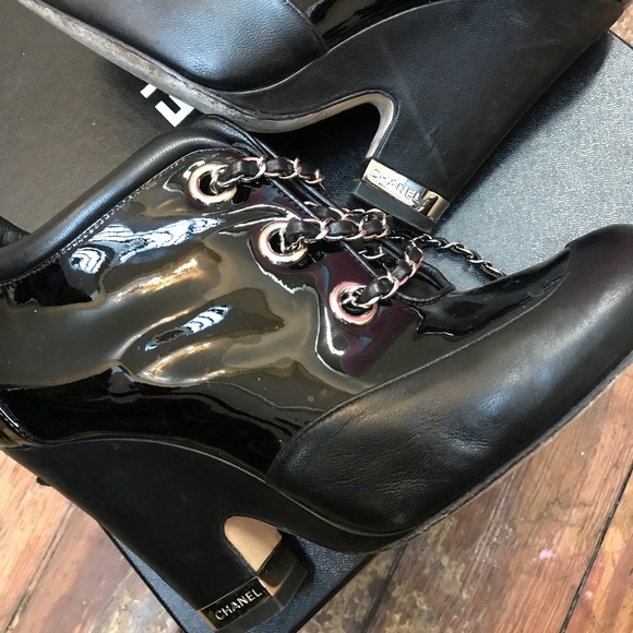 Authentic Chanel Chain Short Boot - Picture 7 of 8